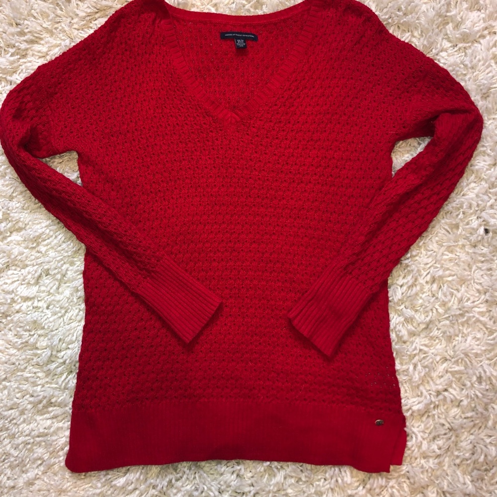 Red American Eagle sweater